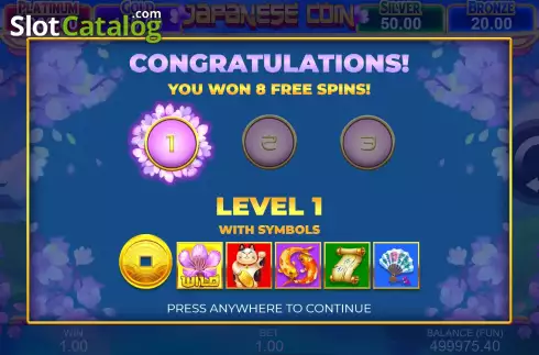 Скрин8. Japanese Coin: Hold The Spin слот