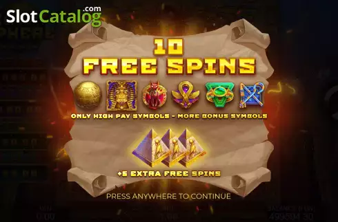 Скрин7. Egypt Sphere: Hold The Spin слот
