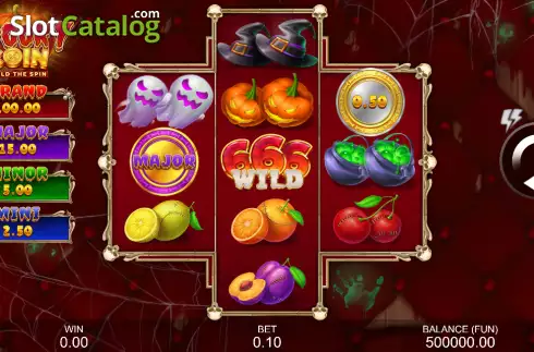 Скрин2. Spooky Coin Hold The Spin слот
