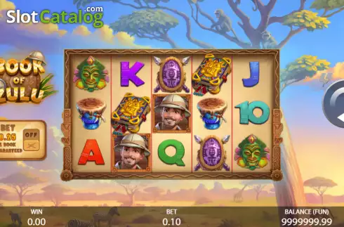 Скрин2. Book of Zulu слот