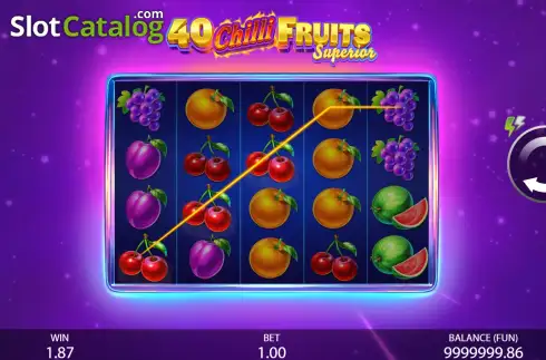 Скрин3. 40 Chilli Fruits Superior слот
