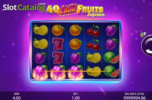 Скрин4. 40 Chilli Fruits Superior слот