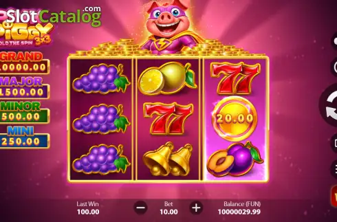 Скрин2. 3x3 Pink Piggy: Hold the Spin слот