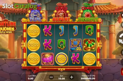 Скрин2. 3 Fortune Pouches: Triple Wins слот