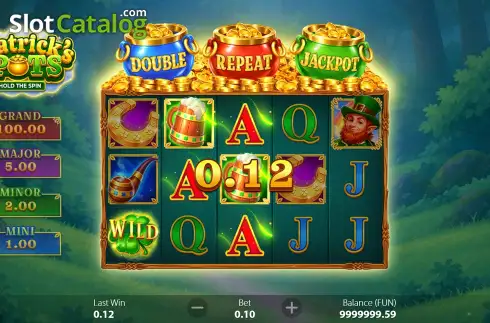 Скрин3. 3 Patrick's Pots: Hold the Spin слот