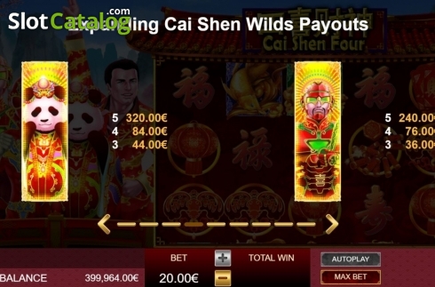 Скрин8. Cai Shen Four слот