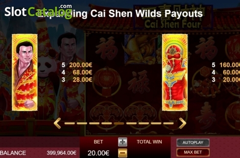 Скрин9. Cai Shen Four слот