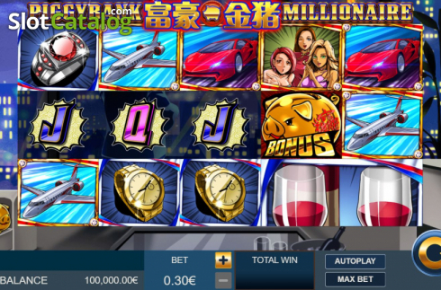 Скрин2. Piggy Bank Millionaire слот