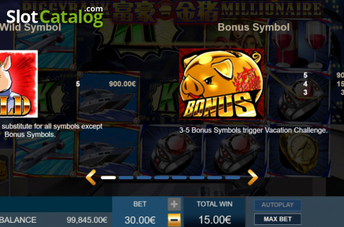 Скрин7. Piggy Bank Millionaire слот