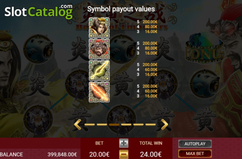 Скрин9. Battle of Emperors слот