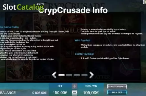 Скрин8. CrypCrusade слот