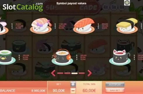 Скрин5. Sushicade слот