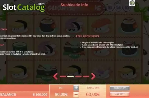 Скрин8. Sushicade слот