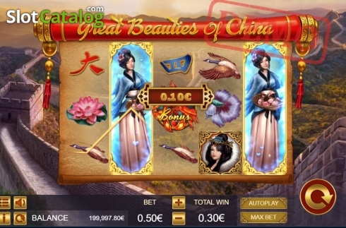 Скрин3. Great Beautiies Of China слот