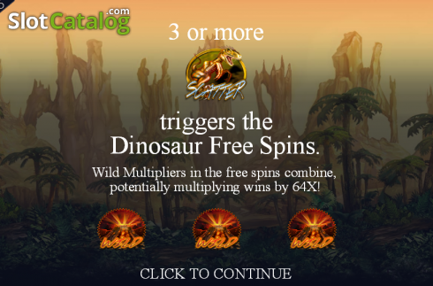 Скрин2. Dinosaur Adventure слот
