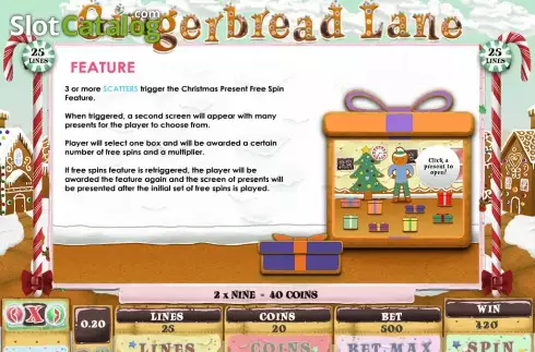 Скрин9. Gingerbread Lane слот