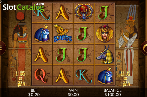 Скрин3. Gods of Giza (Genesis) слот