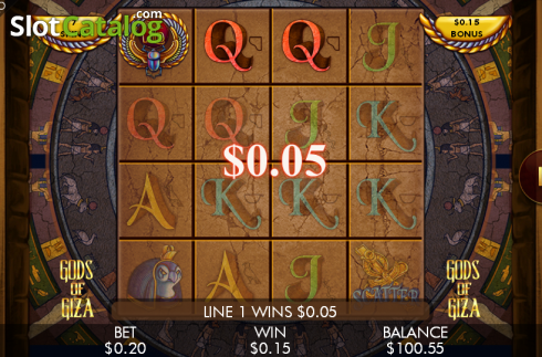 Скрин4. Gods of Giza (Genesis) слот