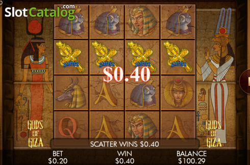 Скрин5. Gods of Giza (Genesis) слот
