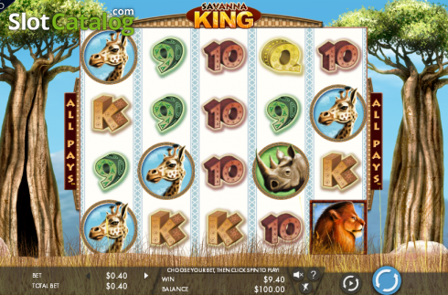 Скрин2. Savanna King слот