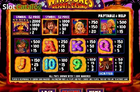 Скрин4. Winstones Resort & Casino слот