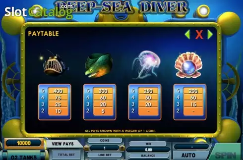 Скрин9. Deep Sea Diver слот