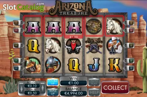 Скрин3. Arizona Treasure слот