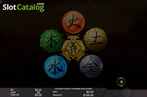 Скрин2. Wu Xing (Genesis) слот