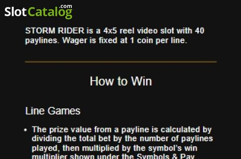 Скрин8. Storm Rider слот