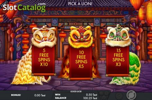 Скрин5. Lion dance festival слот