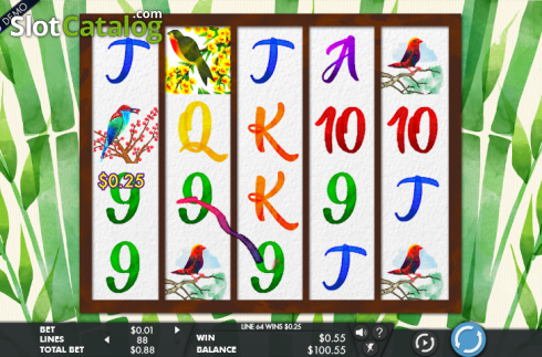 Скрин3. Birds Blooms слот