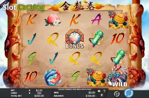 Скрин2. Dragons Scroll слот