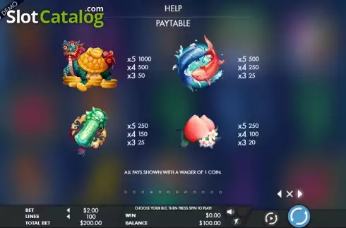 Скрин6. Dragons Scroll слот