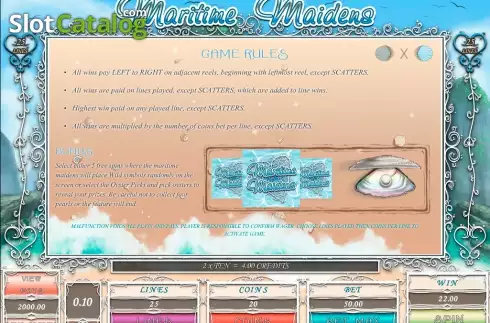 Скрин2. Maritime Maidens слот