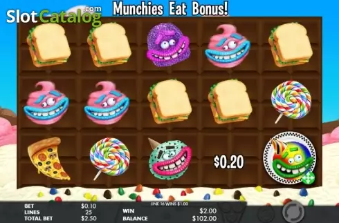Скрин8. The Munchies слот