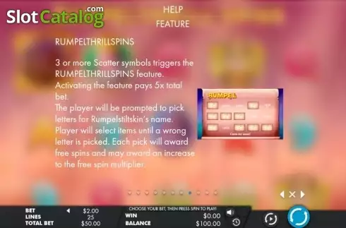 Скрин7. Rumpel Thrill Spins слот