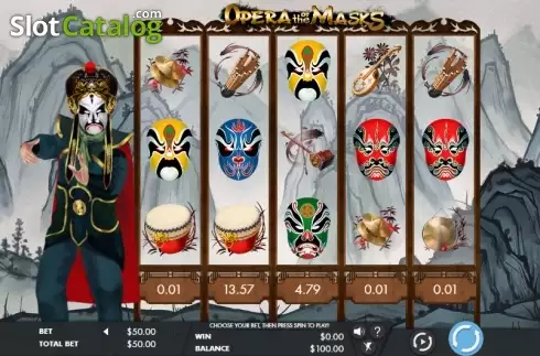 Скрин2. Opera Of The Masks слот