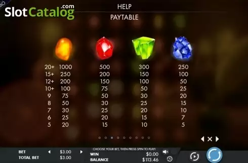 Скрин2. Mysterious gems слот