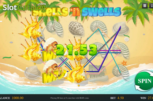 Скрин3. Shells 'n Swells слот