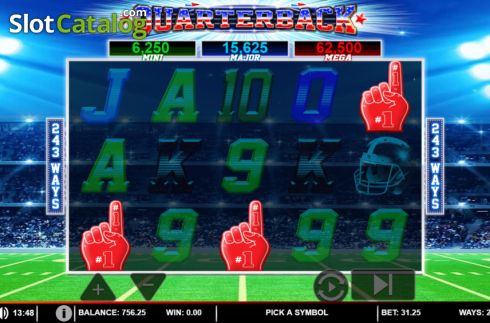 Скрин3. Quarterback слот