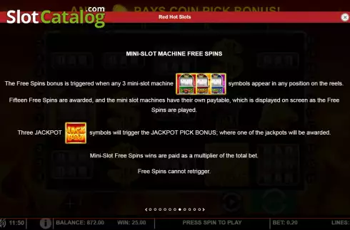 Скрин4. Red Hot Slots слот