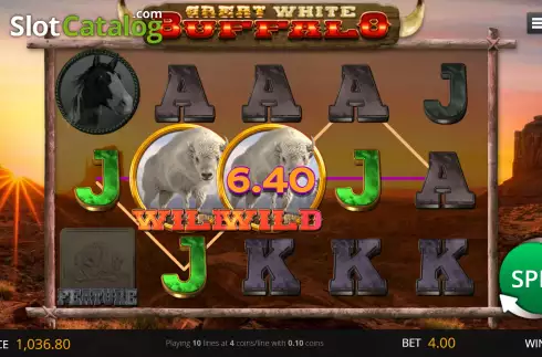 Скрин6. Great White Buffalo слот
