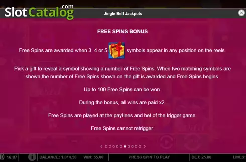 Скрин5. Jingle Bell Jackpots слот