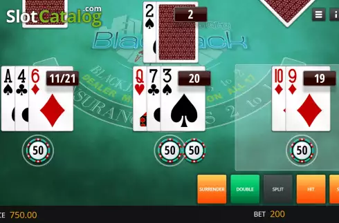 Скрин5. Atlantic City Blackjack (Genii) слот