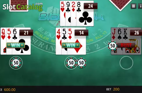 Скрин6. Atlantic City Blackjack (Genii) слот