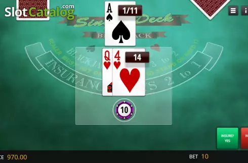 Скрин5. Single Deck Blackjack (Genii) слот