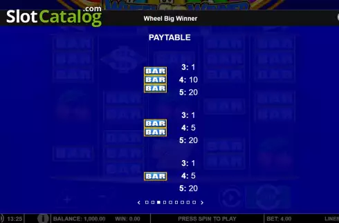 Скрин8. Wheel Big Winner слот