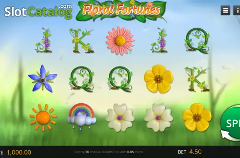 Скрин2. Floral Fortunes слот