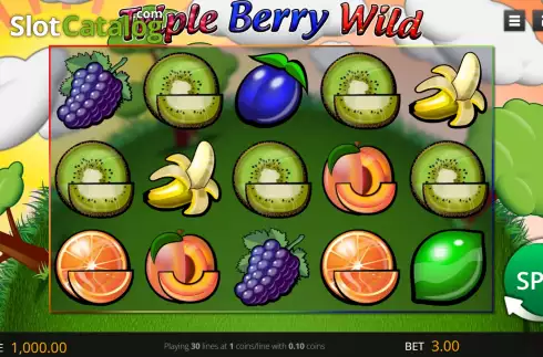 Скрин2. Triple Berry Wild слот