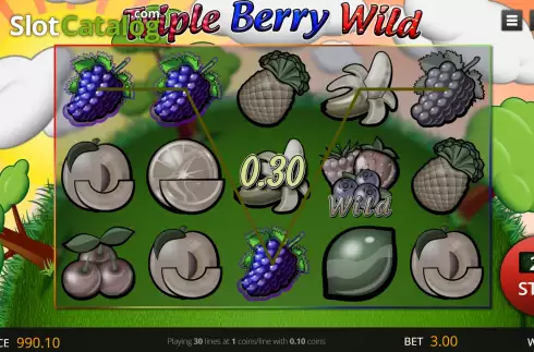 Скрин3. Triple Berry Wild слот
